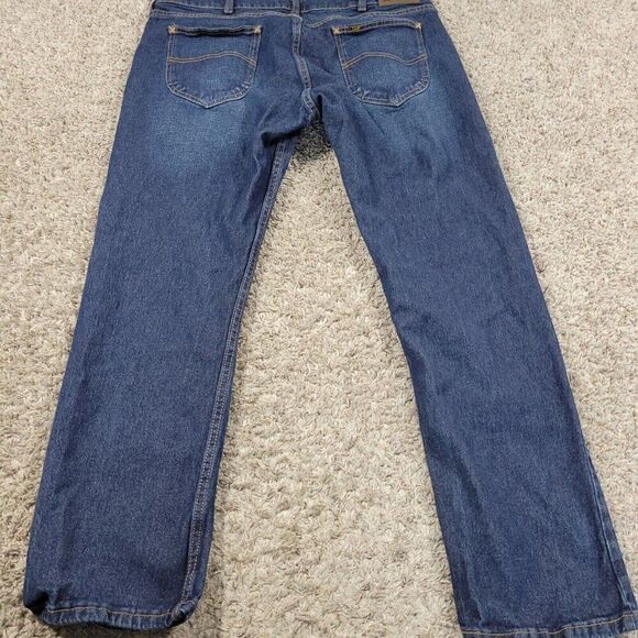 Lee Jeans Men’s 40x30 Legendary Slim Straight Dark Wash Denim - Picture 6 of 9